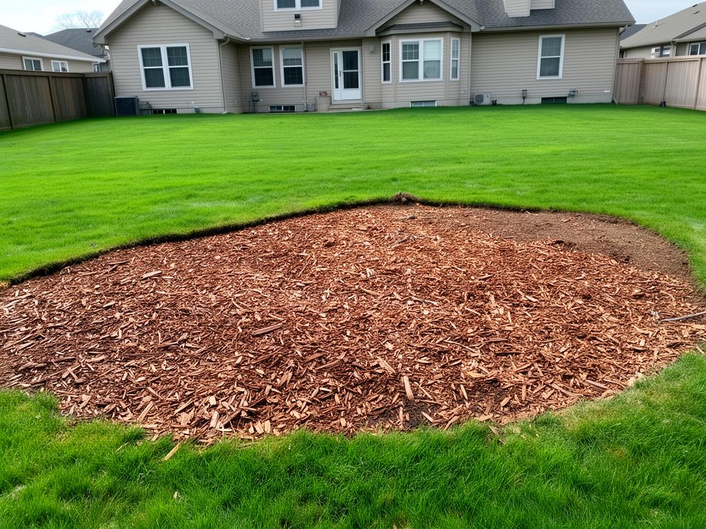 Clean yard after professional stump grinding by K2 Stump Grinding